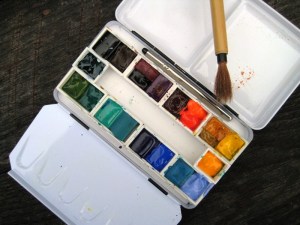 First time to use travel box - yummy clean colors - this is the last time it will look like this!