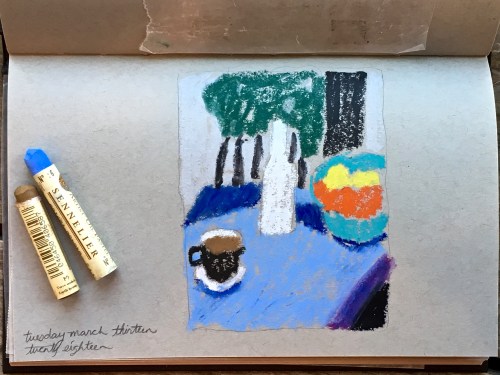 Sandi Hester, oil pastel 